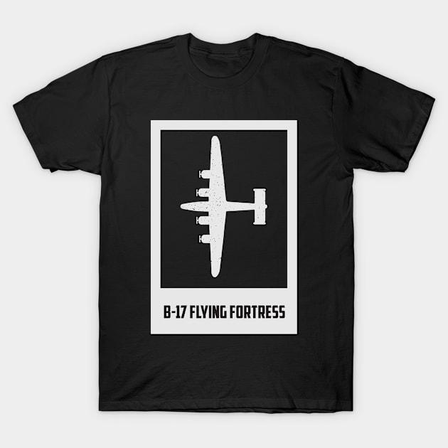 B-17 Flying Fortress - Aircraft T-Shirt by D3Apparels